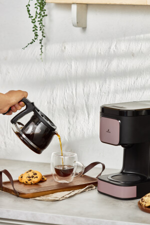 Just Coffee Aroma 2 In 1 Filtre Kahve Ve Çay Demleme Makinesi Rosegold 153.03.06.8340-1 - 2