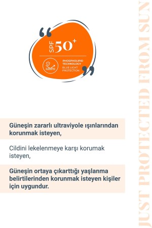 JUST PROTECTED FROM SUN – Aydınlatıcı ve Leke Karşıtı Güneş Koruyucu Krem SPF 50- (50 ml) - 6