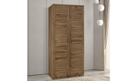 Justo Ceviz Gardrop - 2 Kapılı - Cadde Yıldız