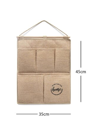 Jüt 2 Katlı Çok Amaçlı Askılı Duvar Tipi Dolap Içi Banyo Mutfak Düzenleyici Organizer 35x45 - 5