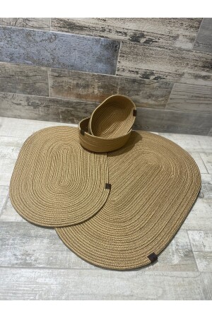 Jüt - Hasır -banyo Paspas Takımı- Banyo Sepet Takımı -paspas Takımı - Ersu Ahat Home Design