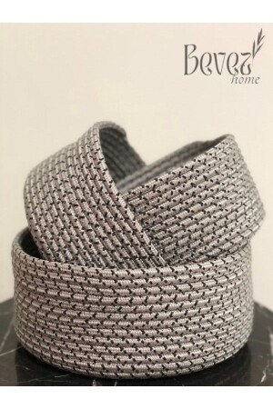 سلة ميكر من نوع MNZ-Jute Wicker Basket ، من صنع اليد ، سلة متعددة الأغراض ، منظمة الحمام والمطبخ F-1001 - BEVEZ HOME