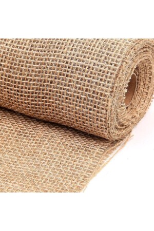 Jute Cross Stitch 10 Meters Telis Sack Fabric Brown Natural Cloth Calcutte - 2