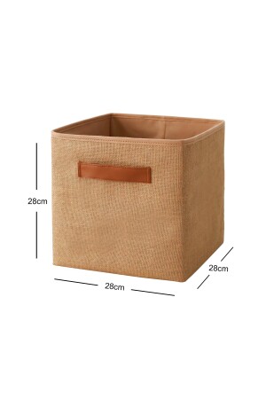 Jute-Schrank, Kinderzimmer, Spielzeug-Organizer, zusammenklappbarer Aufbewahrungsbox-Organizer, 28 x 28 x 28 BK-JUT - 7