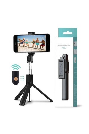 K07 Mini Wireless Selfie Stick mit Fernbedienung - 1