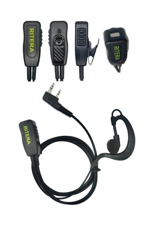 K1 Mega Mikrofon Push-to-Talk Hook Wireless Headset k1megaçengel - 1