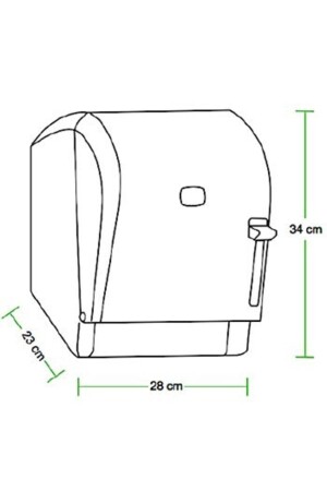 K8b Rulo Kağıt Havlu Dispenseri Siyah VİALLİ K8B - 8