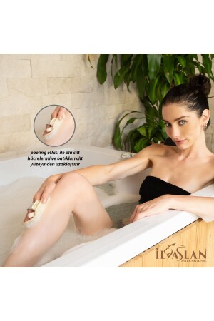 Kabak Lifi Pad Peeling Banyo Kesesi- %100 Organik Kese- Doğal Rahatlama Hissi - 5