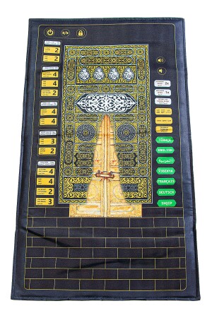 Kabeli My Prayer Rug, Gebetsteppich für Kinder, der eine Stimme spricht und in 7 Sprachen betet, Schwarz - 2