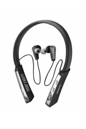 Kablosuz Bluetooth Kulaklık Wıreless Stereo - Boyun Askılı Deri Sporcu Kulaklığı Super Bass 50 Saat Erdem Store-EP99 - 1