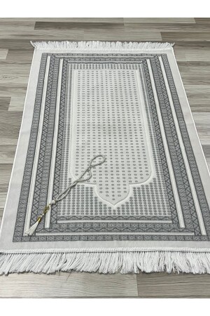 MNZ-Velvet Lurex نُسخة هدية هدية صلاة السجادة مع كريات الصلاة - Ayhanhome