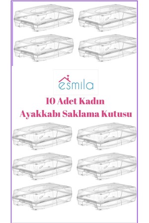 Kadın Ayakkabı Saklama Kutusu 10 Lu Set Fenomen ESMİLA26102022 - 1