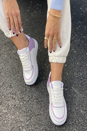 Kadın Beyaz Aır Taban Sneakers (3 Cm Taban ) - 5
