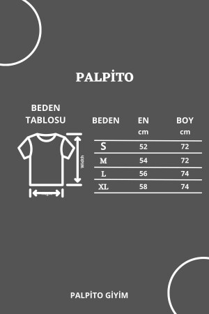 Kadın Beyaz Çift Kalp Baskılı Oversize T-Shirt PL-ÇFTKALP - 9