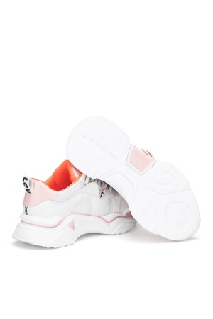 Kadın Beyaz Pudra Sneaker - 6