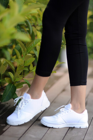 Kadın Beyaz Sneaker Günlük Spor Ayakkabı - 1