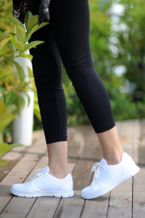 Kadın Beyaz Sneaker Günlük Spor Ayakkabı - 2
