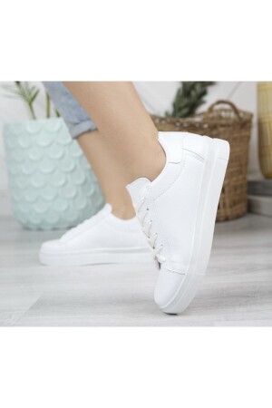 Kadın Beyaz Spor Ayakkabı Günlük Sneaker - 2