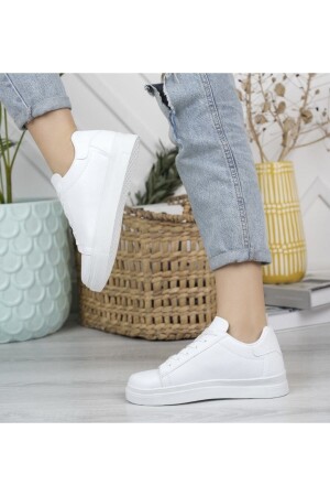Kadın Beyaz Spor Ayakkabı Günlük Sneaker - 3