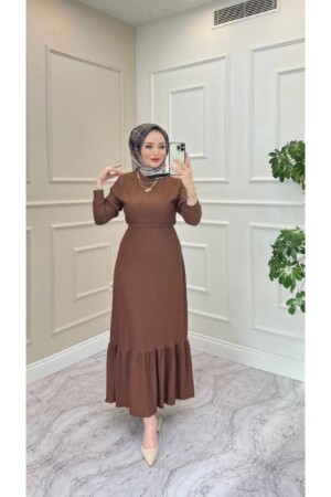 Kadın Etek Fırfır Detaylı Elbise - Moda Hevra