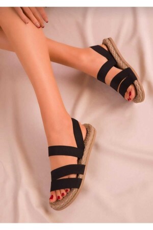 Kadın lastik bantlı Comfort Taban Spor Sandalet. - 1
