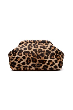 Kadın Leopar Deri Clutch Portföy Çanta - 2