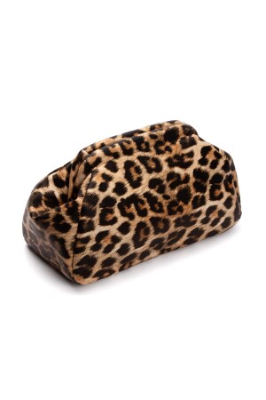 Kadın Leopar Deri Clutch Portföy Çanta - 2