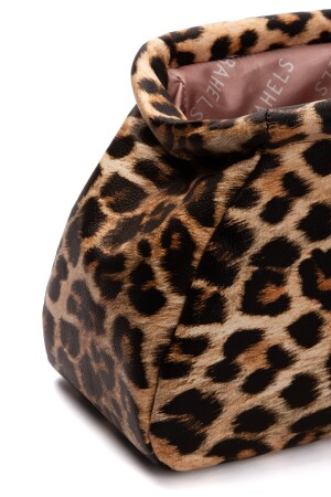 Kadın Leopar Deri Clutch Portföy Çanta - 3