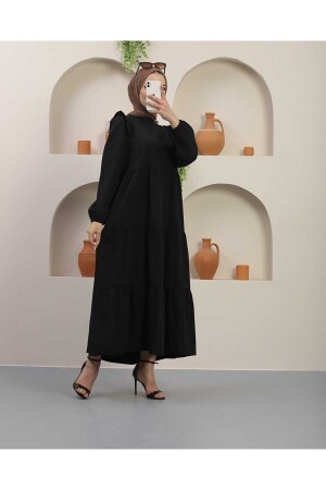 Kadın Omuz Fırfırlı Detaylı Terıkoton Elbıse TERİKOTN8-S - New Hera Fashion