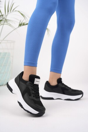 Kadın Siyah Beyaz Milano Sneakers - 2