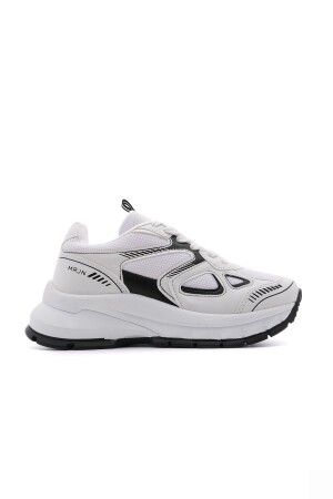 Kadın Sneaker Yüksek Taban Bağcıklı Spor Ayakkabı Nevila Beyaz - 3
