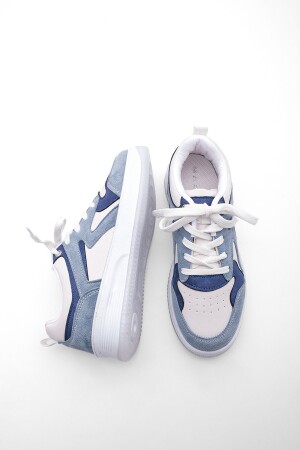 Kadın Sneaker Yüksek Taban Spor Ayakkabı Aryan mavi - 6