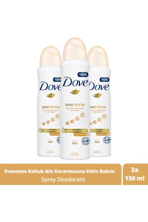 Damen Deodorant Spray Eventone 1/4 Feuchtigkeitscreme Effektiver Calendula-Extrakt 150 ml. UNI. 1113 - Dove