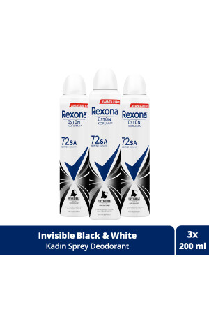 Kadın Sprey Deodorant Invisible Beyaz Iz Sarı Leke Karşıtı 72 Saat Kesintisiz Üstün Koruma 20 SET.UNİ.4081 - 3