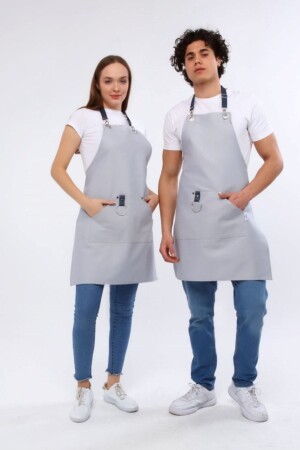 Kafe, Barista, Kuaför, Barmen, Çiçekçi, Mutfak, Önlükleri, Leke Tutmaz Kadın Erkek Unisex 5-001 - 1