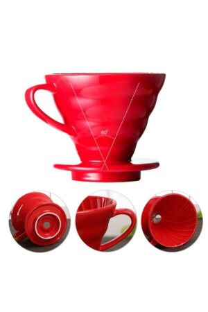 Kaffeebrühset V60 Dripper – Kaffeeserver Hario V60 Kaffeefilterpapier FSS-2K-KS600-V60 - 3