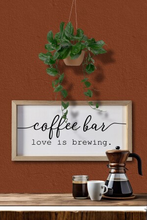 Kaffeeecke, Kaffeebar, Love Is Brewing, Holzrahmen - 2