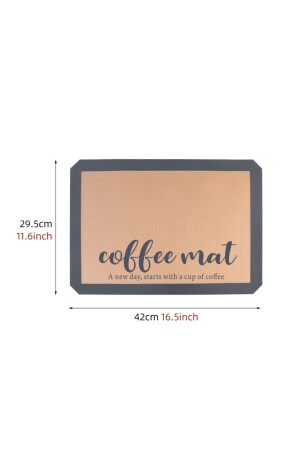 Kaffeegemusterte Matte, Küchenzubehör, Bartisch, wasserabsorbierende Matte für Arbeitsplatten - 5