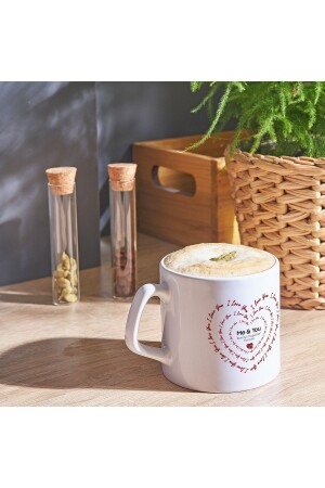 Kaffeetasse mit Herzmuster „I Love You“, 225 ml - 4