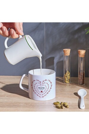 Kaffeetasse mit Herzmuster „I Love You“, 225 ml - 6