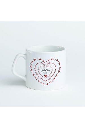 Kaffeetasse mit Herzmuster „I Love You“, 225 ml - 7