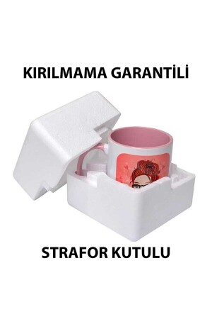 Kaffeetasse mit rosa Leopardenmuster, doppelte türkische Kaffeetasse, 150 ml, Porzellan, Luxustasse - 4