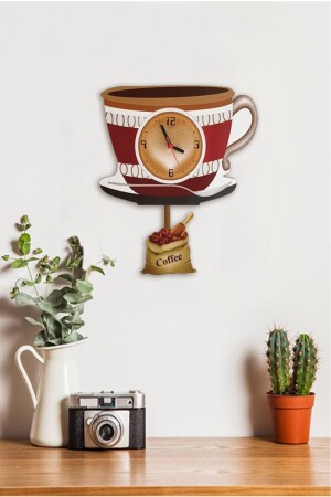 Kaffeetasse Schwingpendel Küchenwanduhr SKT1005 - 1