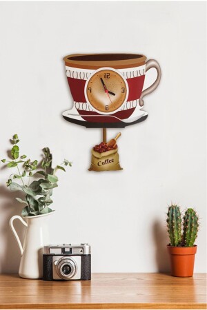 Kaffeetasse Schwingpendel Küchenwanduhr SKT1005 - 3