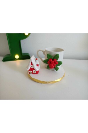 Kaffeetasse zum Thema Neujahr, Weihnachtsgeschenk, dekorative Präsentation, Modell 653189 - 2