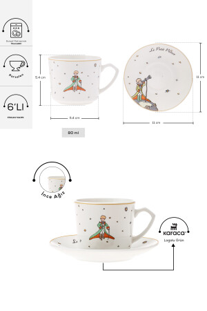 Kaffeetassen-Set „Kleiner Prinz“ für 6 Personen 80 ml 153. 03. 06. 8470 - 3