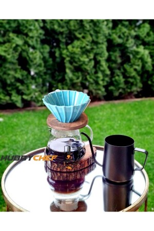 Kahve Demleme Seti V60 Dripper 600ml Demleme Ibriği TYC00421158697 - 2