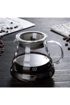 Kahve Demleme Seti V60 Dripper - Coffee Server Hario V60 Kahve Filtresi Kağıdı FSS-2K-KS600-V60 - 6