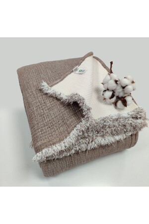 Braune 6-lagige Musselin-Steppdecke/Einzelbett 170 x 230 - Destinyhometex