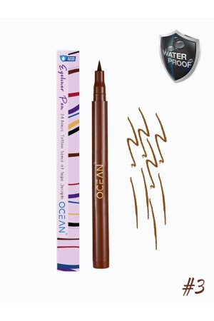 Kahverengi Eyeliner- Likit Kalem Eyeliner- Suya Dayanıklı- Yoğun Pigmentli - 1